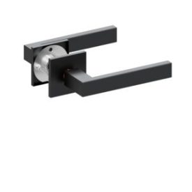   Scoop SideBloc Ultra matt fekete négyzetrozettás BB kilincs 1040