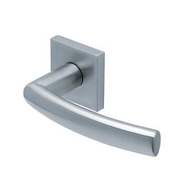   Scoop SlideBloc 3.0 GEO szálcsiszolt acél négyzetrozettás kilincs 1003 BB