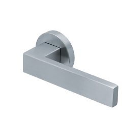   Scoop SlideBloc 3.0 QUADRA szálcsiszolt acél körrozettás kilincs 1005 BB