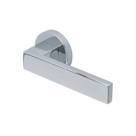   Scoop SlideBloc 3.0 QUADRA fényes polírozott acél körrozettás kilincs 1005 BB