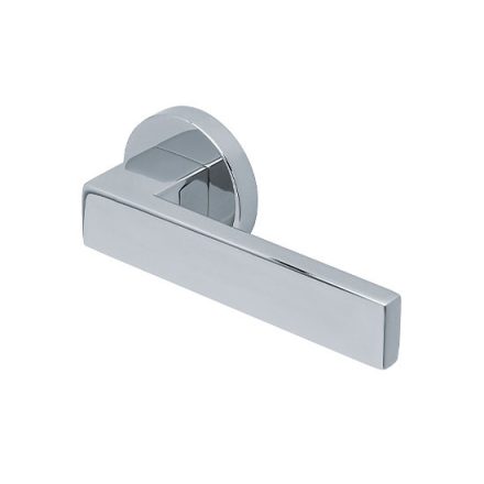 Scoop SlideBloc 3.0 QUADRA fényes polírozott acél körrozettás kilincs 1005 BB