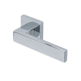   Scoop SlideBloc 3.0 QUADRA fényes polírozott acél négyzetrozettás kilincs 1005 BB