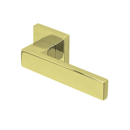 Scoop SlideBloc 3.0 QUADRA Acél sárgaréz PVD négyzetrozettás kilincs 1005 BB