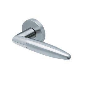   Scoop SlideBloc 3.0 OPTIMA szálcsiszolt acél körrozettás kilincs 1007 BB