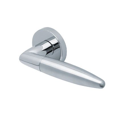 Scoop SlideBloc 3.0 OPTIMA Fényes polírozott acél körrozettás kilincs 1007 BB