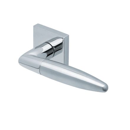 Scoop SlideBloc 3.0 OPTIMA Fényes polírozott acél négyzetrozettás kilincs 1007 BB