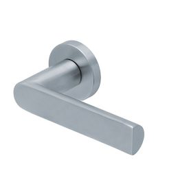   Scoop SlideBloc 3.0 SEMI Szálcsiszolt acél négyzetrozettás kilincs 1008 BB