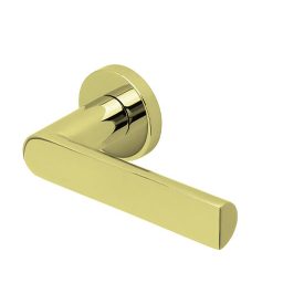   Scoop SlideBloc 3.0 SEMI acél sárgaréz PVD négyzetrozettás kilincs 1008 BB