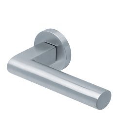   Scoop SlideBloc 3.0 1011 Szálcsiszolt acél körrozettás kilincs BB